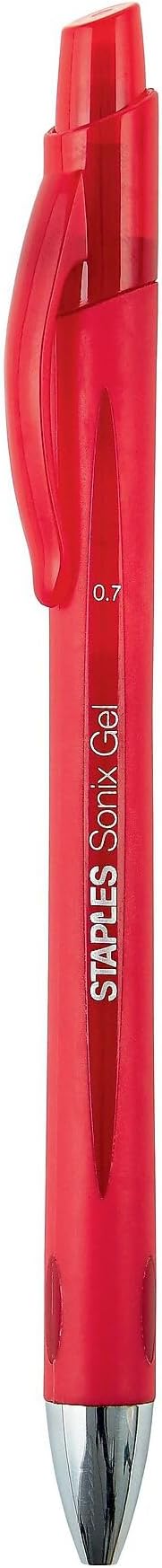 STAPLES Retractable Gel Pens, Medium Point 0.7mm, 36 Pack – Sonix by Staples