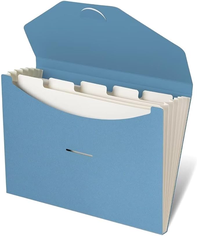 Blue Lake ECOLIFE 6-Pockets Recyclable Paper Expanding File Document Folder by BlueLakeECOLIFE