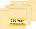 File Folder, PANDRI 220 Pack File Folder, 1/3 Cut Tab, Letter Size, Filing by PANDRI