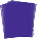 Dark Purple Binder Dividers, 8-Tab Sturdy Plastic Dividers, Binder Divider by KALIONE