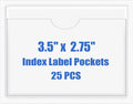 Origin-Joy 25 PCS Self-Adhesive Index Label Pockets by Origin-Joy