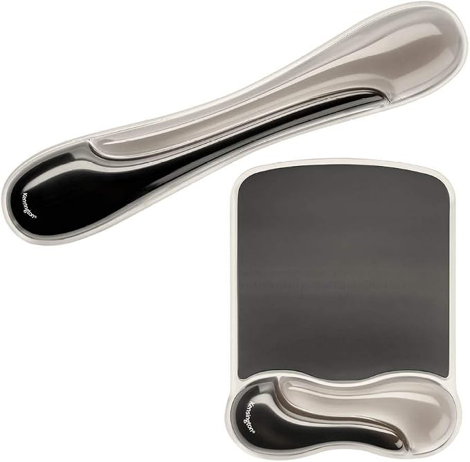 Kensington Mousepad and Wrist Rest, Gel Pillow, 11-2/5"Wx17-7/10"Lx1-7/10"H by Unknown