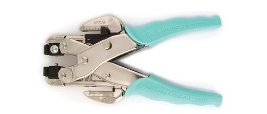 We R Memory Keepers Crop-A-Dile Eyelet | Blue Comfort Handle, Craft Supplies - Image 2