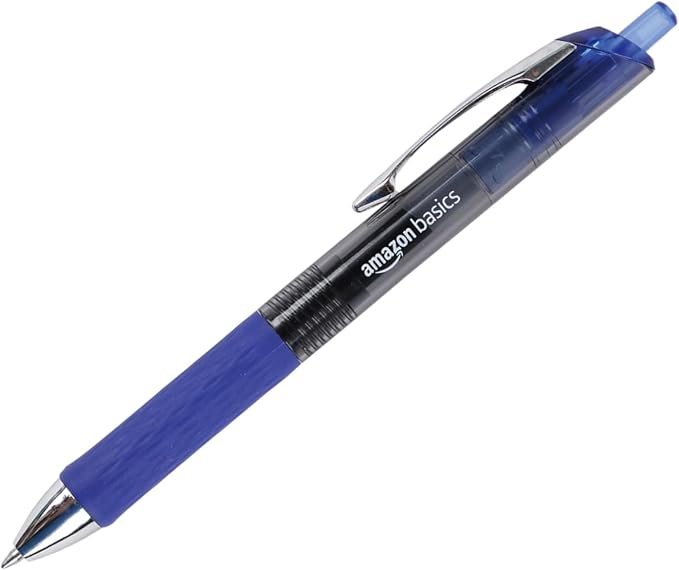 Amazon Basics Retractable Gel Pens, Fine Point 0.7mm, Smooth Writing, No-Smear - Image 2