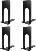 Book Ends for Shelves, 4 Pack Metal Bookends, Compact Book Stopper for Small by Unknown