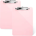 2 Pack Pink A4 Clipboard with Pen Holder, Standard Letter Size, Heavy Duty Clip by TFDLCGzm