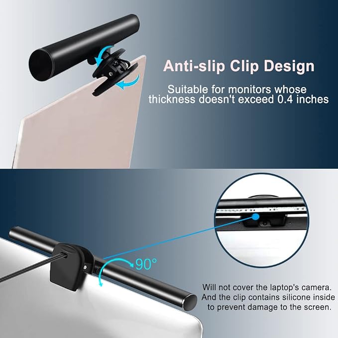 skybess Monitor Lamp Bar for Laptop, USB e-Reading LED Monitor Light Screenbar - Image 6
