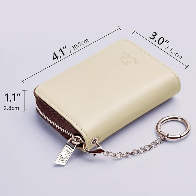 FurArt Zipper Wallet Women, RFID Blocking Credit Card Wallet, Business Card - Image 6