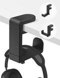 Headphone Hook Under Desk Holder 360-Degree Adjustable Rotation, easy spring by Celerion