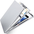 Aluminum Clipboard with Storage, Form Holder Steel Stainless Binder with Metal by Sunnyclip
