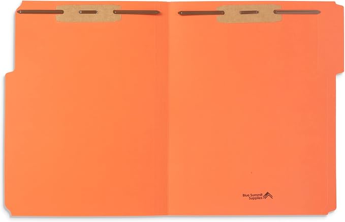 50 Orange Fastener File Folders - Image 4
