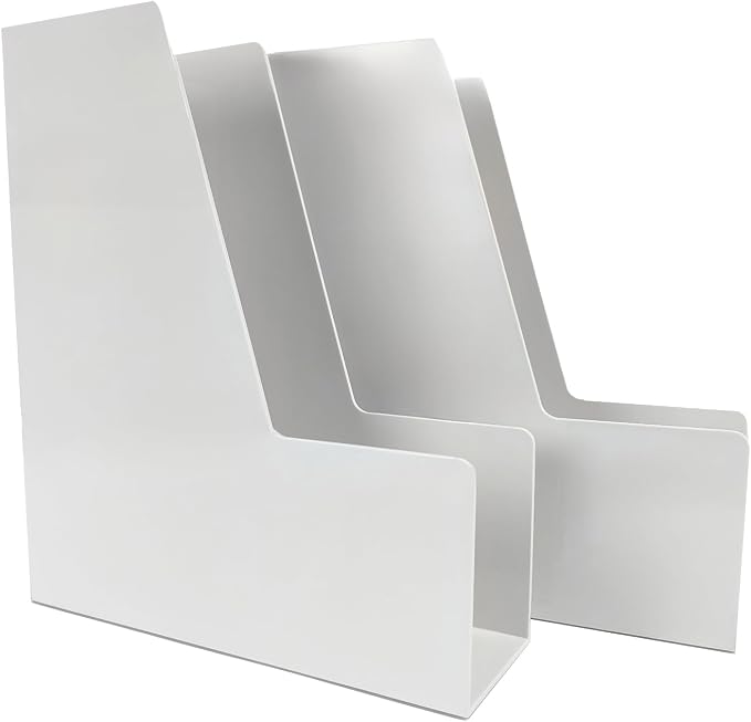 Vertical File Holder, Plastic Document and Magazine Organizer by RHONZHAO