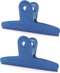 GUKBIAY Extra Large Bull Clips 2 Pack 20 cm Blue Stainless Steel Clips Jumbo by GUKBIAY