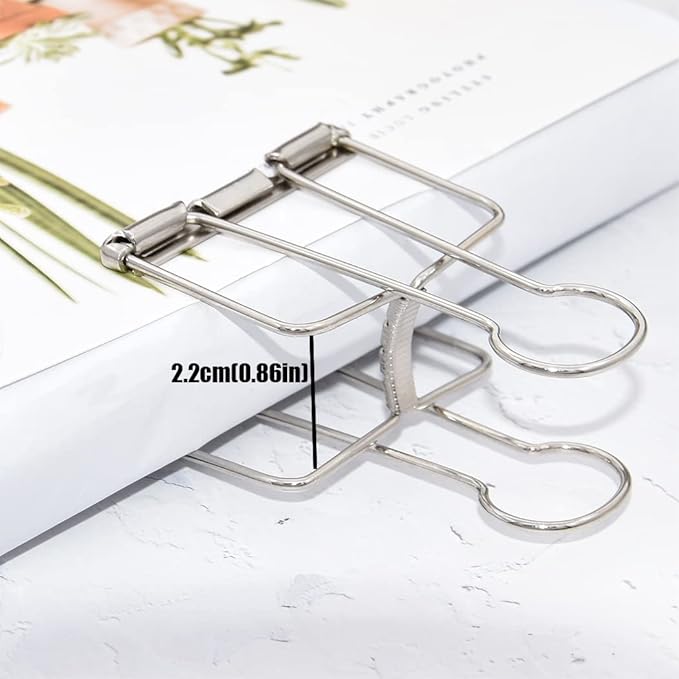Extra Large Binder Clips 2 Inch, Big Paper Clamps Silver - Image 5