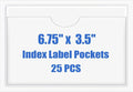 Origin-Joy 25 PCS Self-Adhesive Index Label Pockets by Origin-Joy