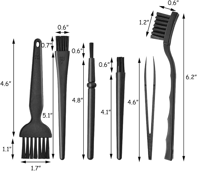 ELANE 6 Pcs Small Cleaning Brushes - Image 2