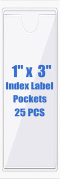 Origin-Joy 25 PCS Self-Adhesive Index Label Pockets by Origin-Joy