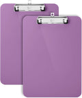 Mr. Pen- Plastic Clipboard, 12.5" x 9", 2 Pack | Pastel Purple Clipboard Plastic by MrPen