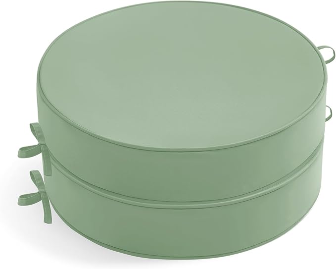 Summsun Outdoor Bistro Chair Cushions Set of 2, Sage Green by SUMMSUN