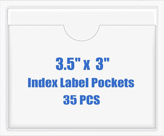Origin-Joy 35 PCS Self Adhesive Index Card Pockets by Origin-Joy