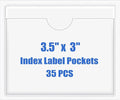 Origin-Joy 35 PCS Self Adhesive Index Card Pockets by Origin-Joy