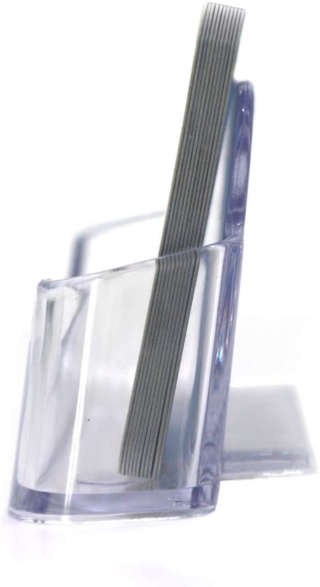 Qizpcer 8 Pack Plastic Business Card Holder - Image 3