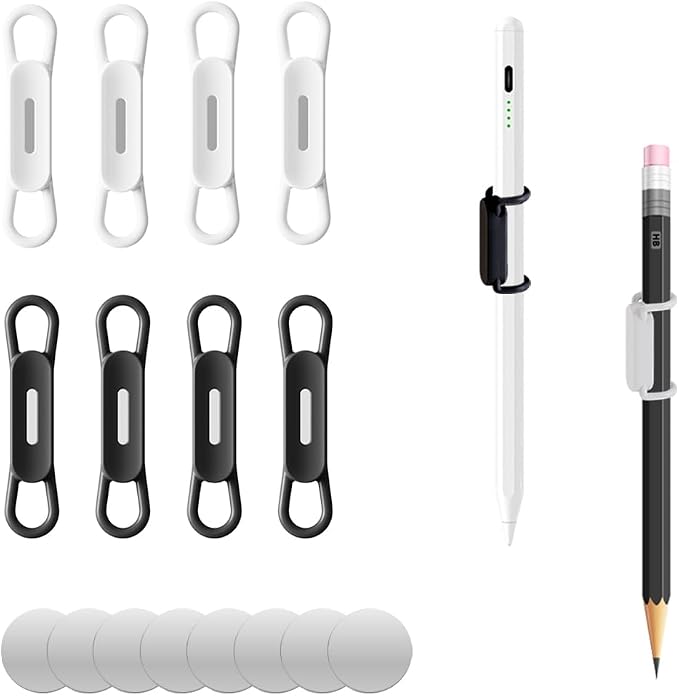 XYOFUN Magnetic Pen Holders Set of 8, Silicone Adjustable Pen Pencil Holder by XYOFUNDailyNecessities