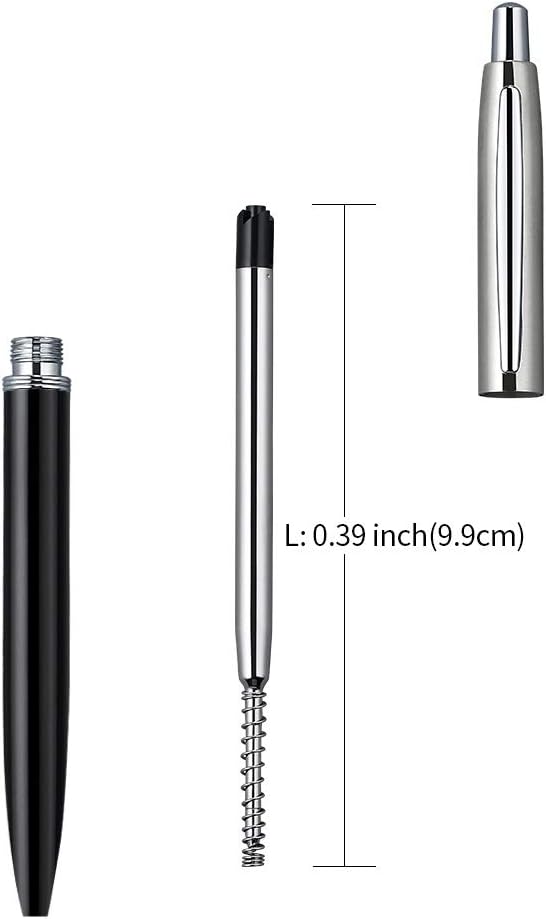 ChaoQ Ballpoint Pen, for Gift, 1.0mm Medium Point Black Ink, 6 Extras - Image 3
