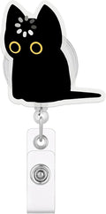 Funny Loading Cat Badge Reel, Cute Animal Badge Holder by JAROLYDIAN