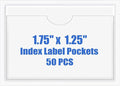 Origin-Joy 50 PCS Self-Adhesive Index Label Pockets by Origin-Joy