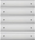 2“ × 8” Nameplate Holder For Wall Or Door 5Pack Silver Aluminum | by Icomecn