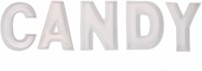 Coffeezone Small Ceramic Name Letter Dish & Mini Plates - Image 4