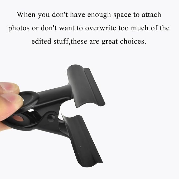 HAHIYO 2.5inch Black Bulldog Clips Metal File Hinge Binder Clips Clamps Save - Image 3