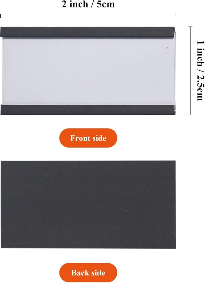 C Channel Magentic Label Holders 1x2 Inch - Image 4