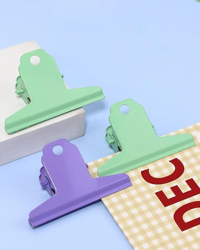 2PCS Extra Large Binder Clips Metal Bulldog Clips Large Paper Clamps Holder - Image 6