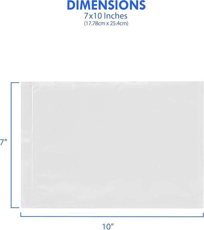 100 Count 7" x 10" Shipping Label Envelopes, Top Loading - Image 3