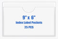Origin-Joy 25 PCS Self-Adhesive Index Label Pockets by Origin-Joy