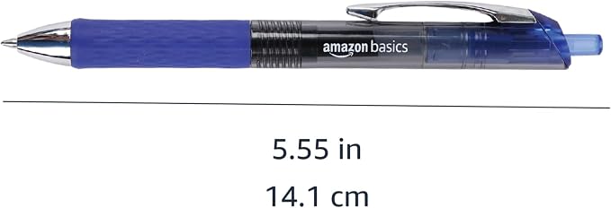 Amazon Basics Retractable Gel Pens, Fine Point 0.7mm, Smooth Writing, No-Smear - Image 6