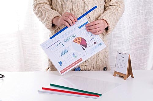 Plastic File Folder 10mm Sliding Bar Report Covers, 40 Sheet Capacity, - Image 6