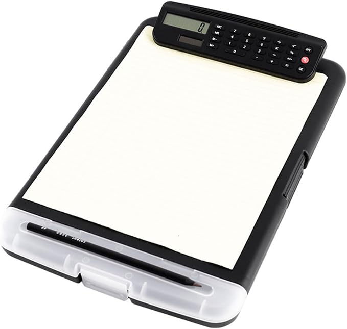 Clipboard with File Case and Calculator Portable Document Organiser Water - Image 7