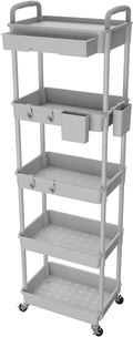 5 Tier Rolling Utility Cart by REBECAT