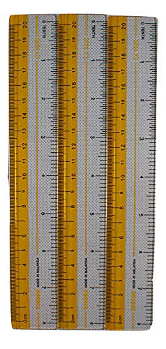 8 inch/20 cm Rulers. Pack of 12 of Premium Quality Plastic Transparent Rulers | - Image 9