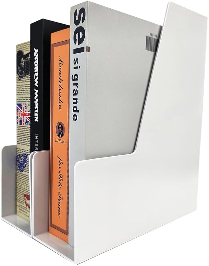 Vertical File Holder, Plastic Document and Magazine Organizer - Image 2