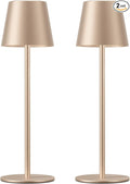 Kakanuo Champagne Gold Cordless Table Lamp Rechargeable by KakanuoLightings