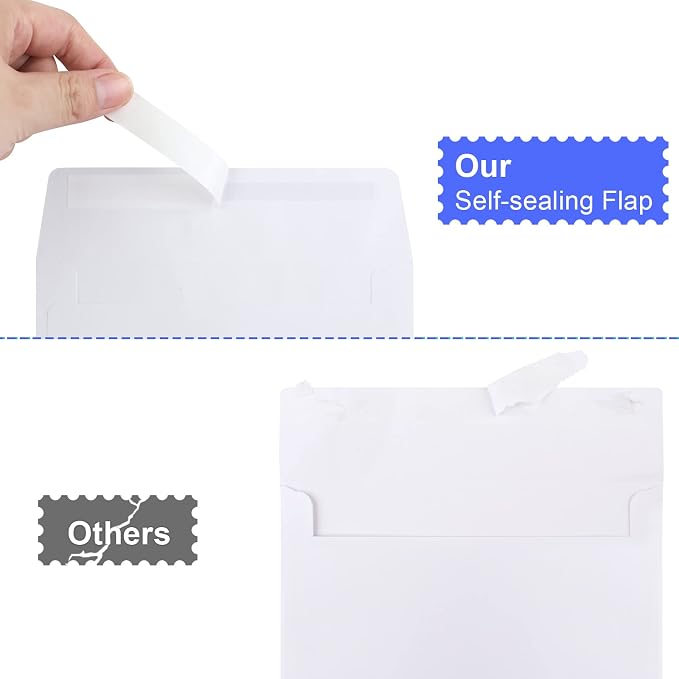 Blank Cards and Envelopes 4x6, 30 Pack White Invitation Cardstock - Image 3