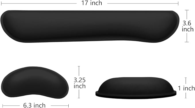 Dapesuom Enlarge Keyboard Wrist Rest, Memory Foam Wrist Cushion - Image 5