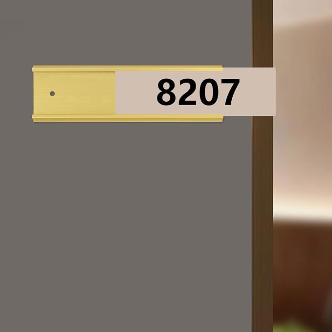 Antrader 5Pcs Name Plate Holder, Wall Mount Office Door Name Plate Holder - Image 4