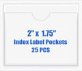 Origin-Joy 25 PCS Self-Adhesive Index Label Pockets by Origin-Joy