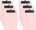 6 Pack Colorful Small Clipboard, A5 Mini Clip Board | Black Clip, 9 x 6" by ORGANIZEEASYWORKSTEADY