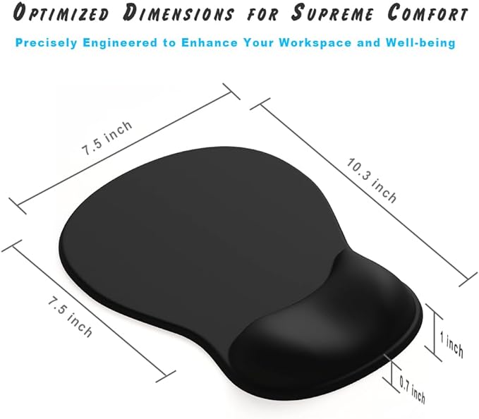 ErgoComfort Gel Wrist Rest Mouse Pad-Ergonomic Office Mousepad - Image 6